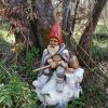 Gnomo della neve in legno scolpito - immagine 6