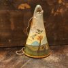 Campanella tinte gialle con volo di anatre e scoiattoli 21x12 cm - immagine 7