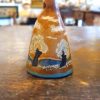 Campanella ocra con alberi in fiore 10x6 cm - immagine 3