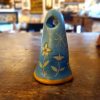 Campanella celeste con fiorellini bianchi 10x6 cm