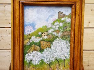 Quadro Primavera nel borgo antico di San Potito SENZA CORNICE