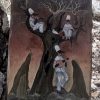 Pannello I tre Pulcinella su tinte calde - immagine 3
