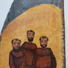 Pannello scaglia di legno antico con tre Fratini - immagine 2