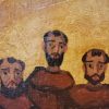 Pannello scaglia di legno antico con tre Fratini - immagine 4