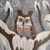 Pannello Gufo nella neve - immagine 4