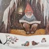 Pannello Gnometto che legge accanto al fuoco - immagine 2
