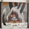 Pannello Gnometto che legge accanto al fuoco - immagine 3