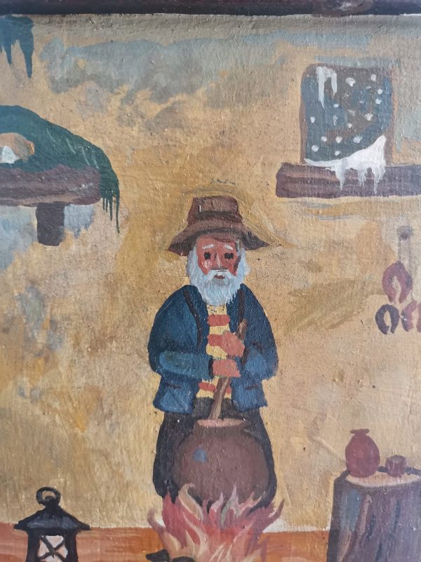 Nonnino che gira la polenta