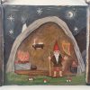 Pannello Gnomo sulla porta della sua casa nel bosco - immagine 3