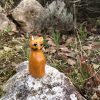 Gattino di ceramica ocra - immagine 3