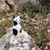 Gattino di ceramica bianco e nero - immagine 3