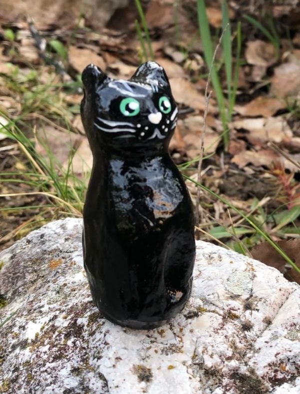Gattino di ceramica nero