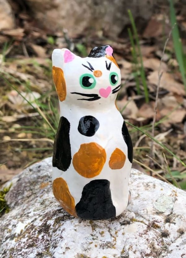 Gattino di ceramica calico